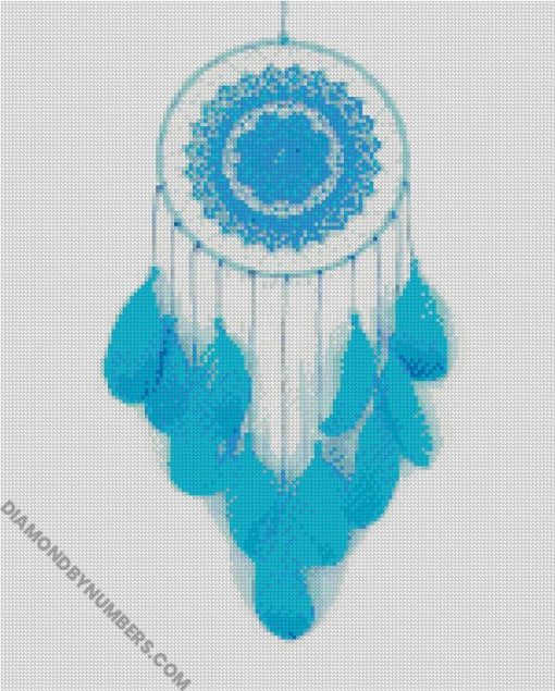 Blue dream catcher diamond paintings