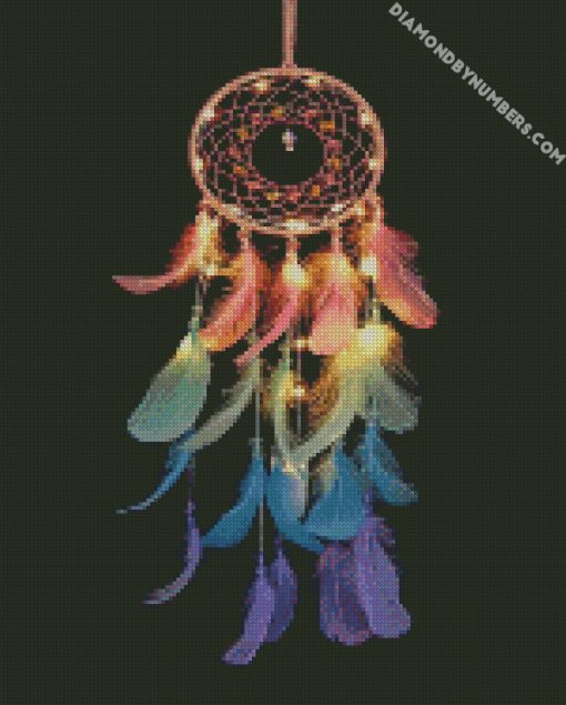 Colorful dream catcher diamond paintings