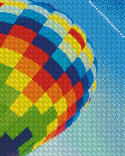 Colorful hot air balloon diamond paintings