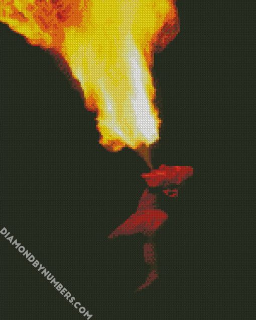 Flame man fire diamond paintings