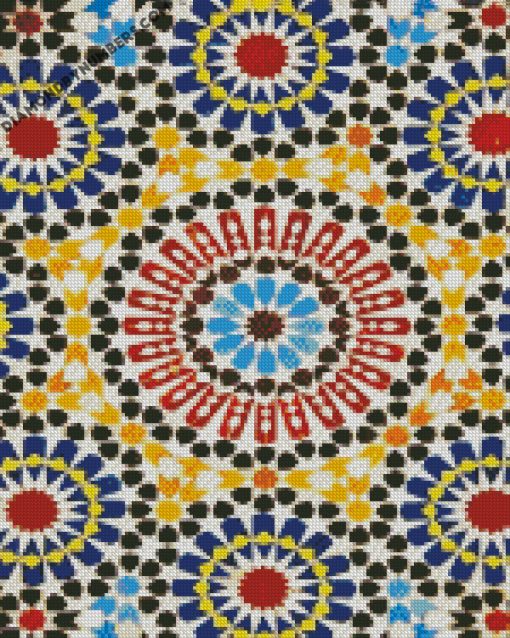 Islamic Geometric Traditional Colorful Art Diamond Painting