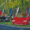 Lamborghini Countach diamond painting