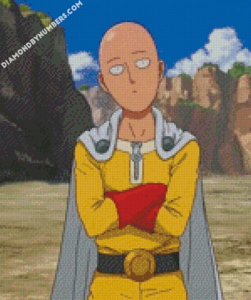 One Punch Man Saitama diamond painting
