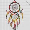 Simple colorful dream catcher diamond paintings