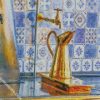 claude monet copper kitchen diamond painting