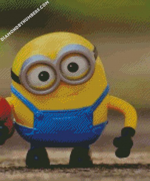 cute little minion figure diamond painting