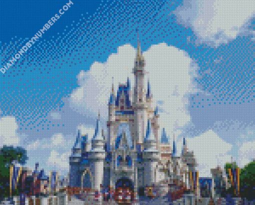 disney world cinderella castle diamond paintings