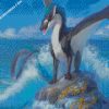 drakon skala okean diamond painting
