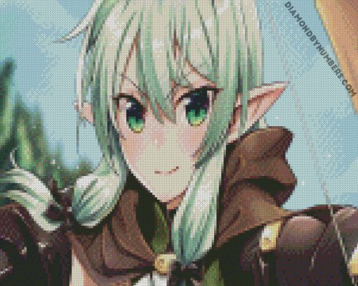 goblin slayer ubiitsa goblinov elf devushka diamond paintings
