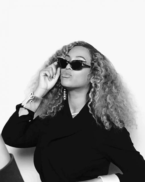 Byoncé Black And White Paint By Numbers