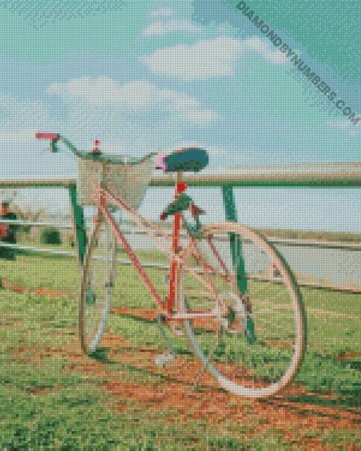 Aesthetic bicycle diamond paintings