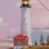 Aesthetic light house diamond painting