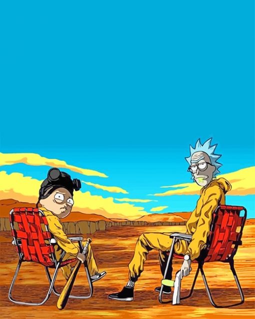 Cool Rick and Morty adult paint by numbers