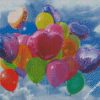 Flying Colorful Balloons Diamond Paintings