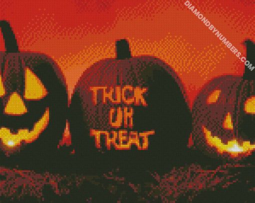 Halloween Pumpkin diamond painting