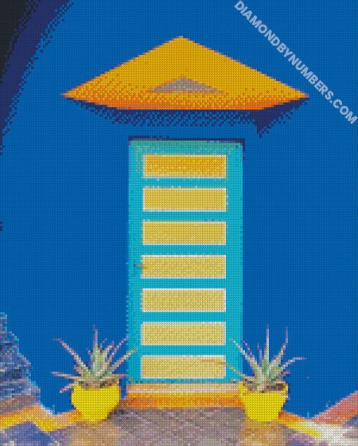Jardin Majorelle Marrakech Morocco diamond paintings