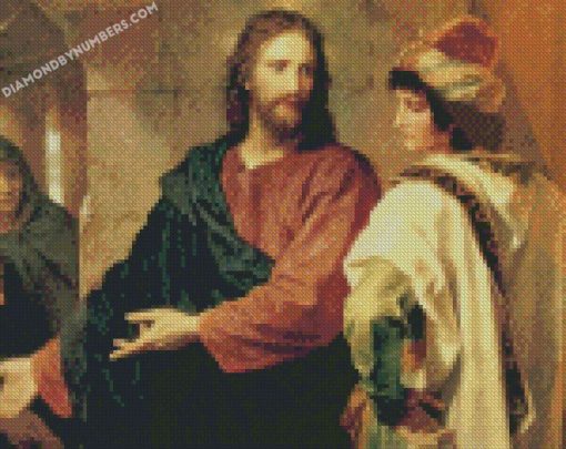Jesus and the rich young man diamond painting