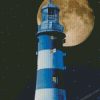 Moon light house diamond painting