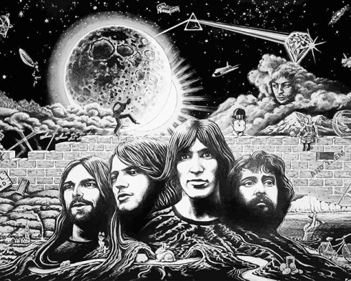 Pink Floyd Rock Band paint by numbers