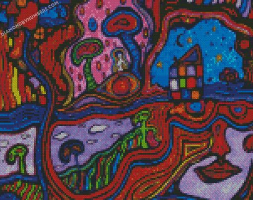 Psychedelic Trippy Abstract Art Diamond Paintings