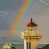 Rainbow lighthouse diamond paintings