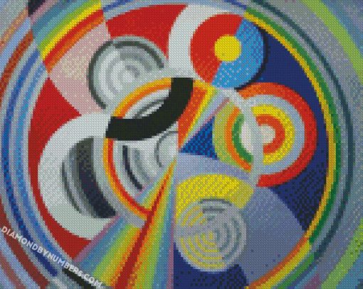 Robert Delaunay Rythme Colorful Art Diamond paintings