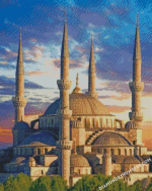 The Blue Mosque turkey istanbul diamond paintings