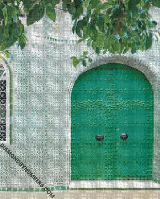 Traditional Moroccan door diamond paintings