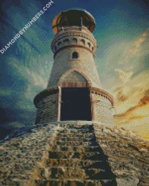 Tynemouth Pier Lighthouse england diamond paintings