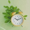Yellow clock diamond painting