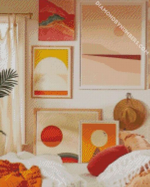 aesthetic room diamond painting