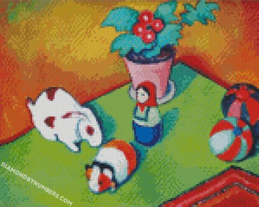 august macke little walters toys diamond painting