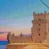belem tower Sunset Diamond paintings