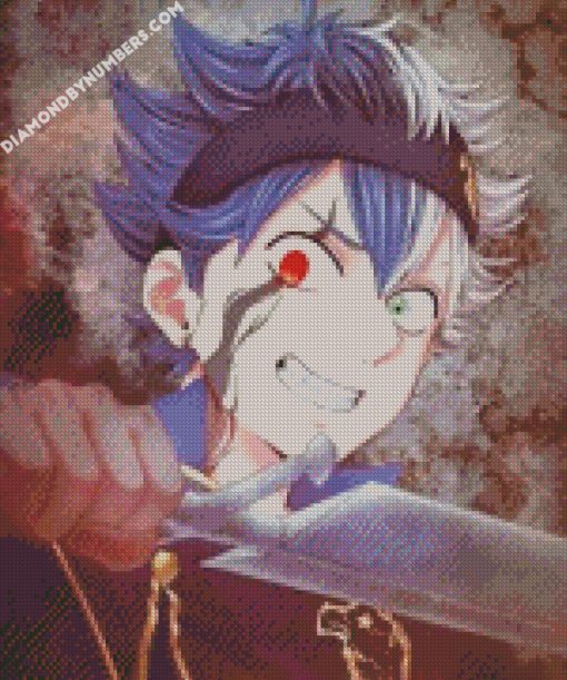 black clover asta diamond painting