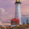 crisp point lighthouse michigan diamond paintings