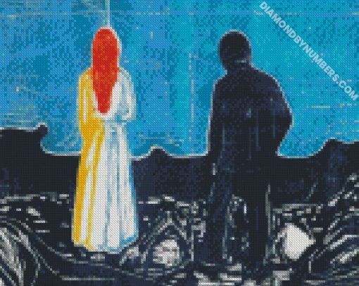 edvard munch two people the lonely ones diamond paintings