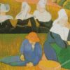 emile bernard breton peasants in a meadow diamond painting