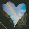 heart rainbow diamond painting