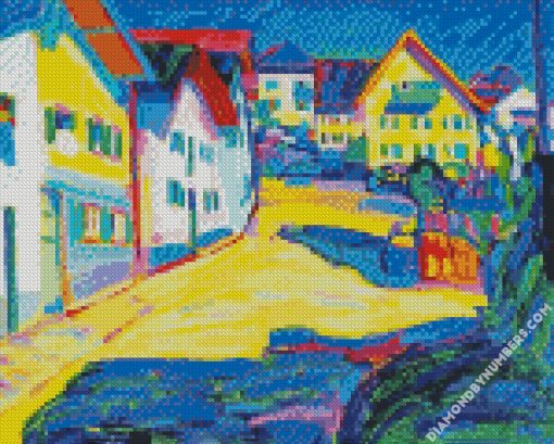 houses in murnau wassily kandinsky Diamond Paintings