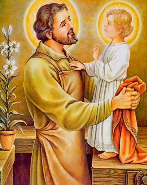 Jesus Christ Father Joseph Paint By Numbers