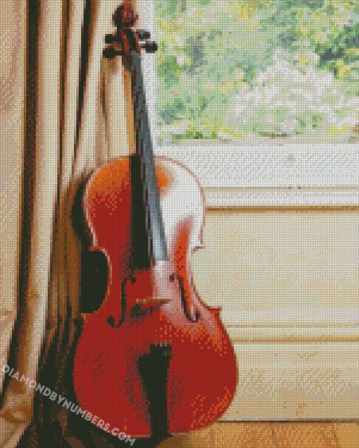 music instrument violin diamond paintings