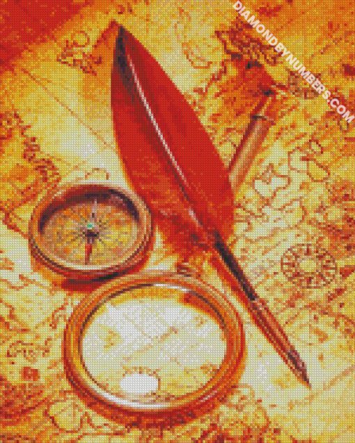 pirate map diamond paintings