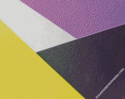 purple black yellow pattern Diamond Painting