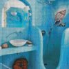 sea bathroom greece diamond paintings