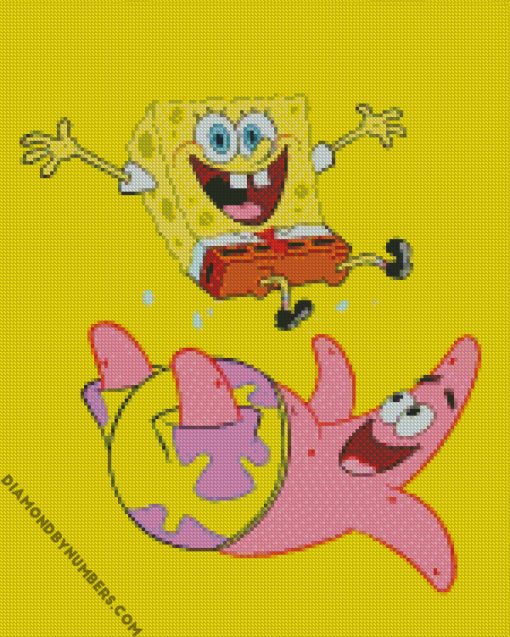 spongbob and patrick diamond paintings