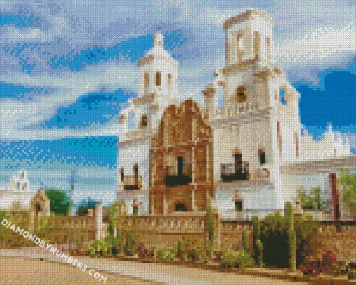 tucson mission san xavier del bac diamond painting