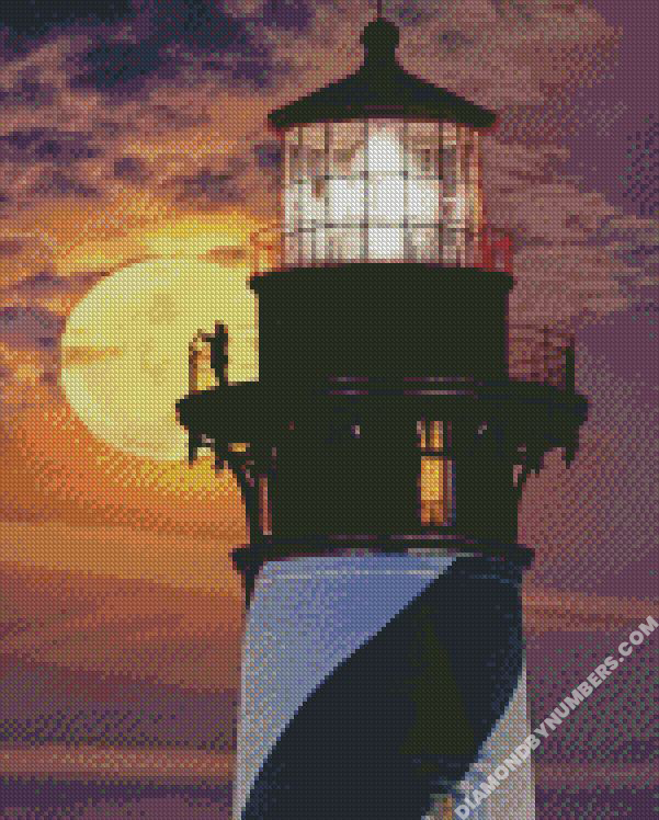 woman-silhouette-lighthouses -diamond-painting diamond painting