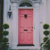 Door Pink diamond painting