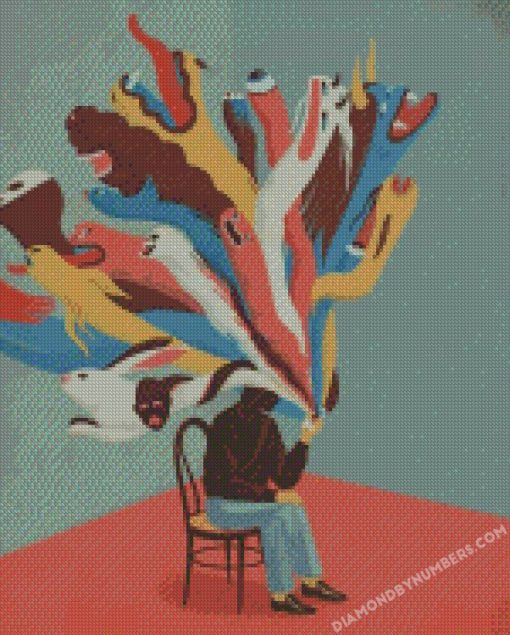Emiliano Ponzi Illustration Abstract Art diamond paintings