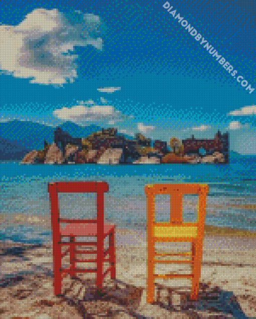 Holdiay Colorful Chairs diamond painting